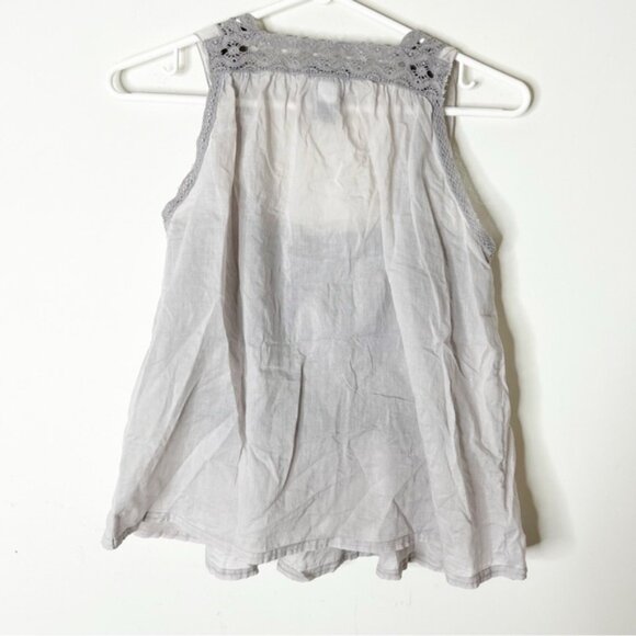 Victoria's Secret Moda Babydoll Blouse Tank Top Gray Lace Size XS - Picture 10 of 11